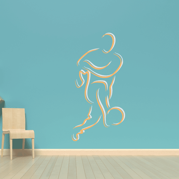Image of Soccer Wall Decal - Vinyl Sticker - Car Sticker - Die Cut Sticker - CDSCOLOR017