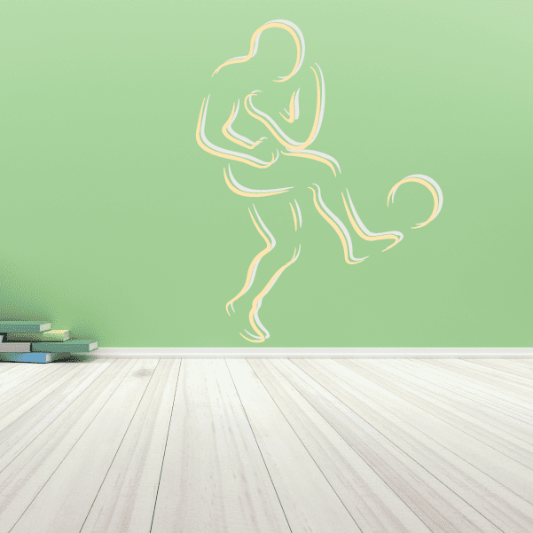 Image of Soccer Wall Decal - Vinyl Sticker - Car Sticker - Die Cut Sticker - CDSCOLOR027