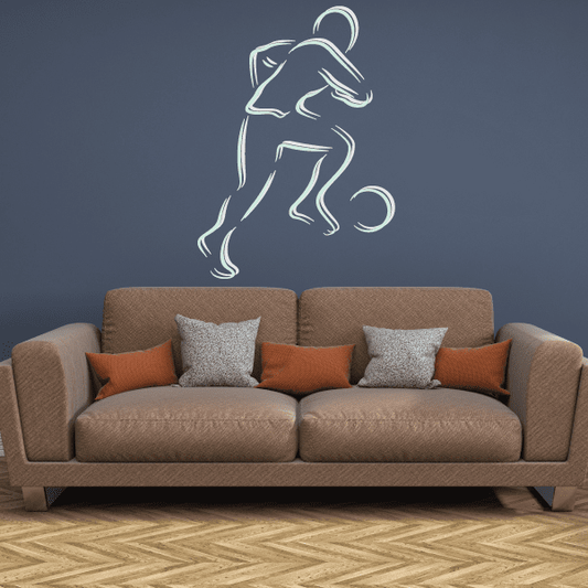 Image of Soccer Wall Decal - Vinyl Sticker - Car Sticker - Die Cut Sticker - CDSCOLOR032