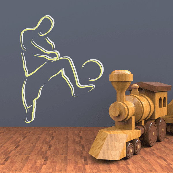 Image of Soccer Wall Decal - Vinyl Sticker - Car Sticker - Die Cut Sticker - CDSCOLOR035