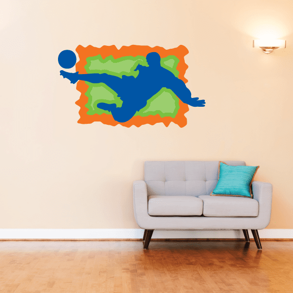 Image of Soccer Wall Decal - Vinyl Sticker - Car Sticker - Die Cut Sticker - CDSCOLOR059