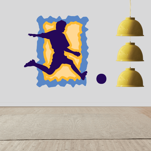 Image of Soccer Wall Decal - Vinyl Sticker - Car Sticker - Die Cut Sticker - CDSCOLOR071