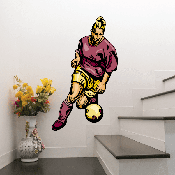 Image of Soccer Wall Decal - Vinyl Sticker - Car Sticker - Die Cut Sticker - CDSCOLOR080