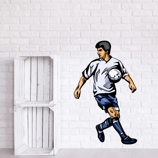 Image of Soccer Wall Decal - Vinyl Sticker - Car Sticker - Die Cut Sticker - CDSCOLOR081