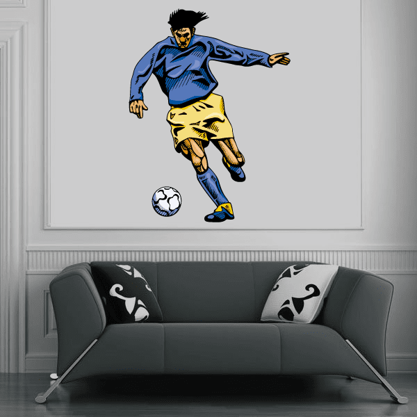 Image of Soccer Wall Decal - Vinyl Sticker - Car Sticker - Die Cut Sticker - CDSCOLOR087