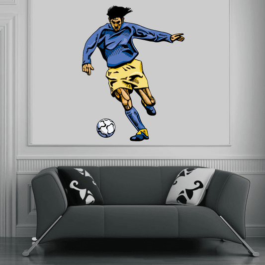 Image of Soccer Wall Decal - Vinyl Sticker - Car Sticker - Die Cut Sticker - CDSCOLOR087