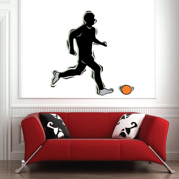 Image of Soccer Wall Decal - Vinyl Sticker - Car Sticker - Die Cut Sticker - CDSCOLOR092