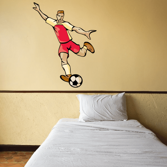 Image of Soccer Wall Decal - Vinyl Sticker - Car Sticker - Die Cut Sticker - CDSCOLOR103