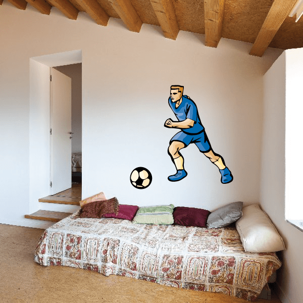 Image of Soccer Wall Decal - Vinyl Sticker - Car Sticker - Die Cut Sticker - CDSCOLOR104
