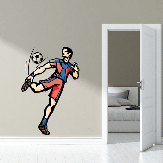 Image of Soccer Wall Decal - Vinyl Sticker - Car Sticker - Die Cut Sticker - CDSCOLOR107