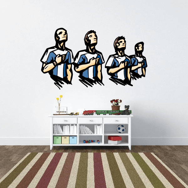 Image of Soccer Wall Decal - Vinyl Sticker - Car Sticker - Die Cut Sticker - CDSCOLOR114