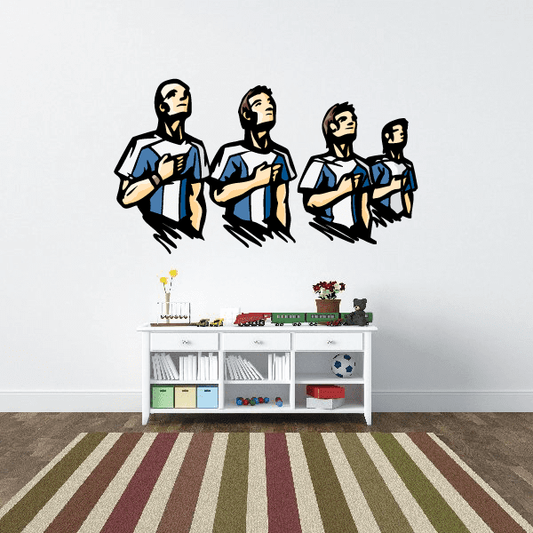 Image of Soccer Wall Decal - Vinyl Sticker - Car Sticker - Die Cut Sticker - CDSCOLOR114