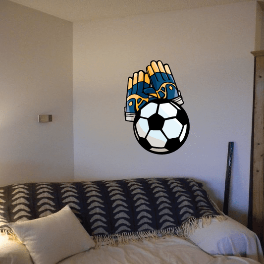 Image of Soccer Wall Decal - Vinyl Sticker - Car Sticker - Die Cut Sticker - CDSCOLOR116
