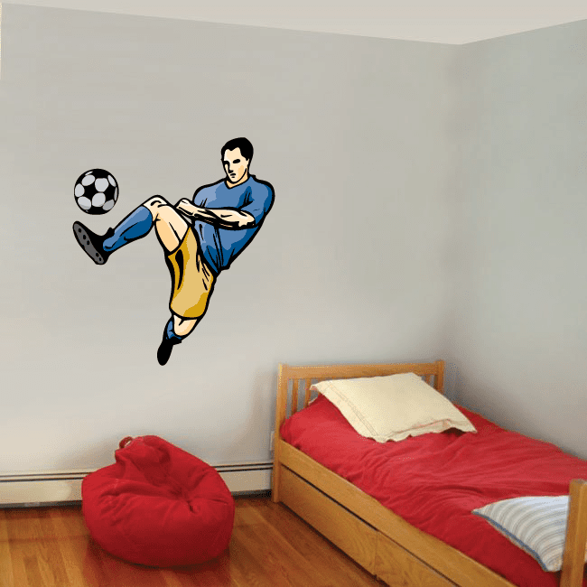 Image of Soccer Wall Decal - Vinyl Sticker - Car Sticker - Die Cut Sticker - CDSCOLOR120