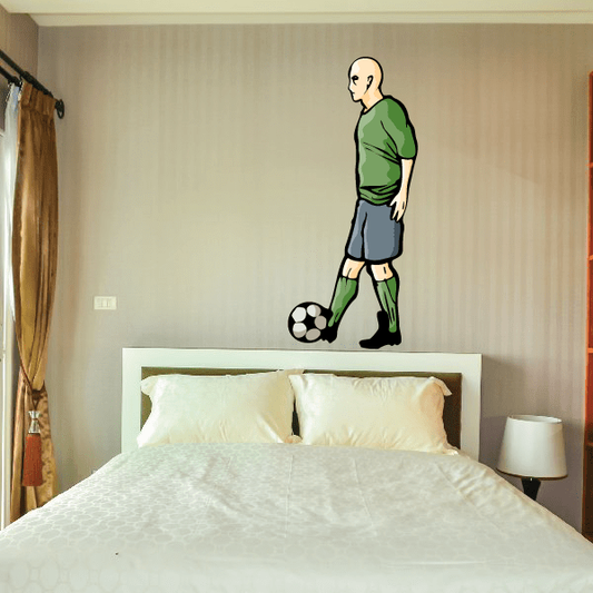 Image of Soccer Wall Decal - Vinyl Sticker - Car Sticker - Die Cut Sticker - CDSCOLOR124