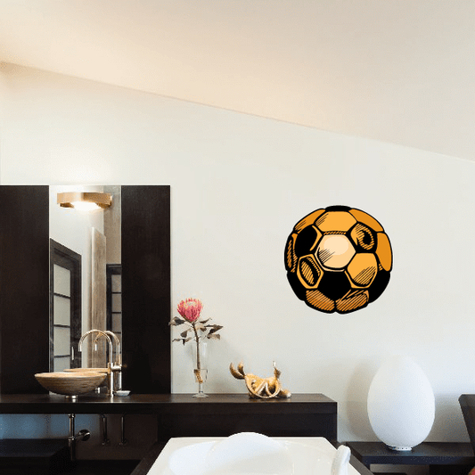 Image of Soccer Wall Decal - Vinyl Sticker - Car Sticker - Die Cut Sticker - CDSCOLOR129