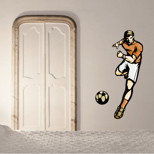 Image of Soccer Wall Decal - Vinyl Sticker - Car Sticker - Die Cut Sticker - CDSCOLOR132