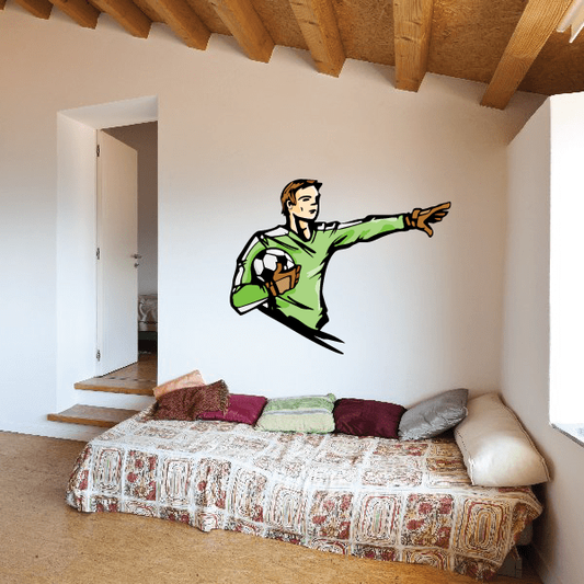 Image of Soccer Wall Decal - Vinyl Sticker - Car Sticker - Die Cut Sticker - CDSCOLOR134