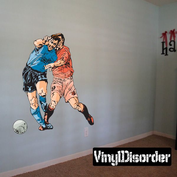 Image of Soccer Wall Decal - Vinyl Sticker - Car Sticker - Die Cut Sticker - CDSCOLOR143