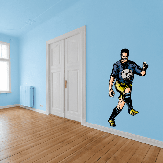 Image of Soccer Wall Decal - Vinyl Sticker - Car Sticker - Die Cut Sticker - CDSCOLOR149