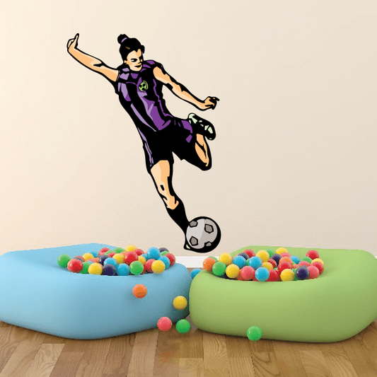 Image of Soccer Wall Decal - Vinyl Sticker - Car Sticker - Die Cut Sticker - CDSCOLOR158