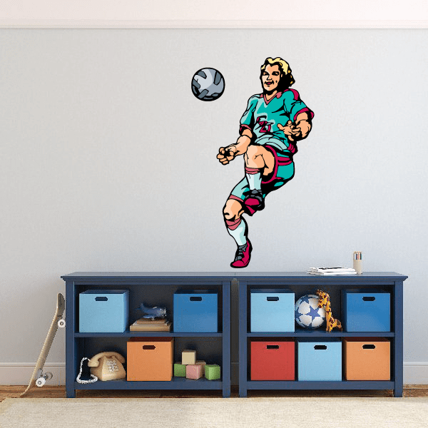 Image of Soccer Wall Decal - Vinyl Sticker - Car Sticker - Die Cut Sticker - CDSCOLOR161