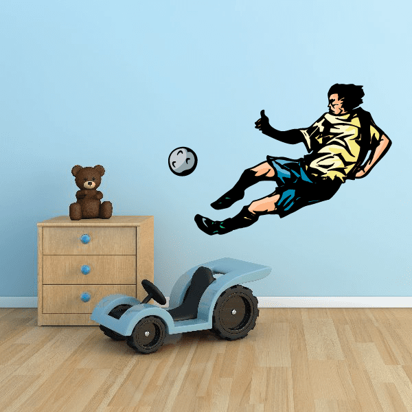 Image of Soccer Wall Decal - Vinyl Sticker - Car Sticker - Die Cut Sticker - CDSCOLOR162