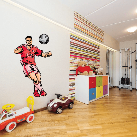 Image of Soccer Wall Decal - Vinyl Sticker - Car Sticker - Die Cut Sticker - CDSCOLOR163