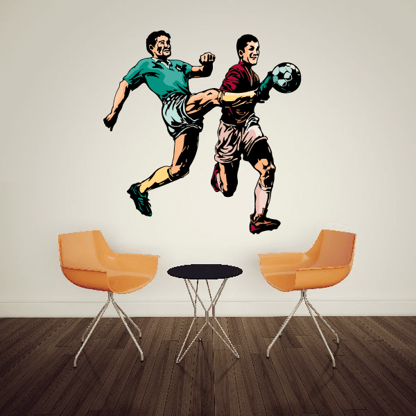 Image of Soccer Wall Decal - Vinyl Sticker - Car Sticker - Die Cut Sticker - CDSCOLOR165
