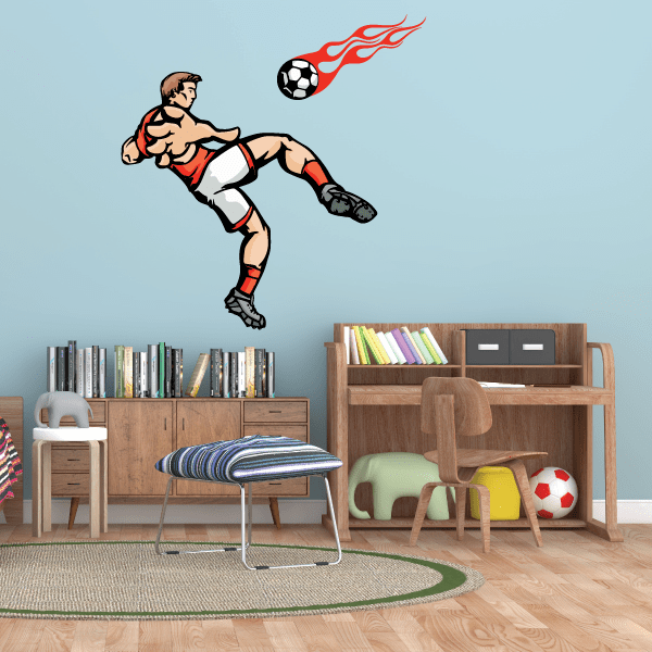 Image of Soccer Wall Decal - Vinyl Sticker - Car Sticker - Die Cut Sticker - CDSCOLOR176