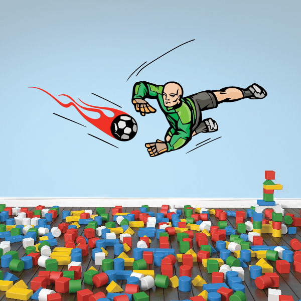 Image of Soccer Wall Decal - Vinyl Sticker - Car Sticker - Die Cut Sticker - CDSCOLOR179