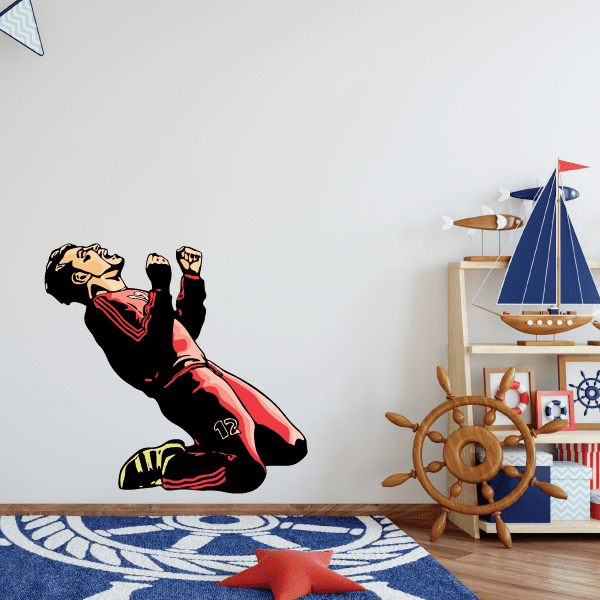 Image of Soccer Wall Decal - Vinyl Sticker - Car Sticker - Die Cut Sticker - CDSCOLOR195