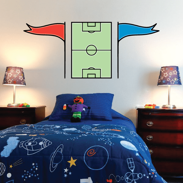 Image of Soccer Wall Decal - Vinyl Sticker - Car Sticker - Die Cut Sticker - CDSCOLOR232