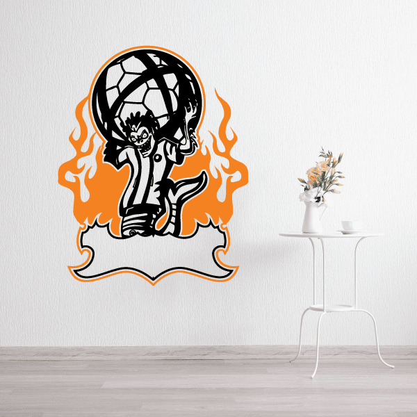 Image of Soccer Wall Decal - Vinyl Sticker - Car Sticker - Die Cut Sticker - SMcolor002