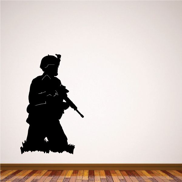 Image of Soldier in Grass Decal