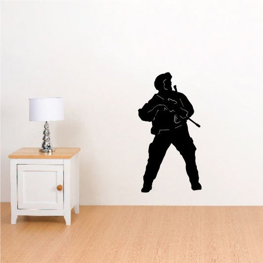 Image of Soldier Looking Decal