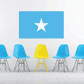 Somali flag sticker with light blue background and white five-point star