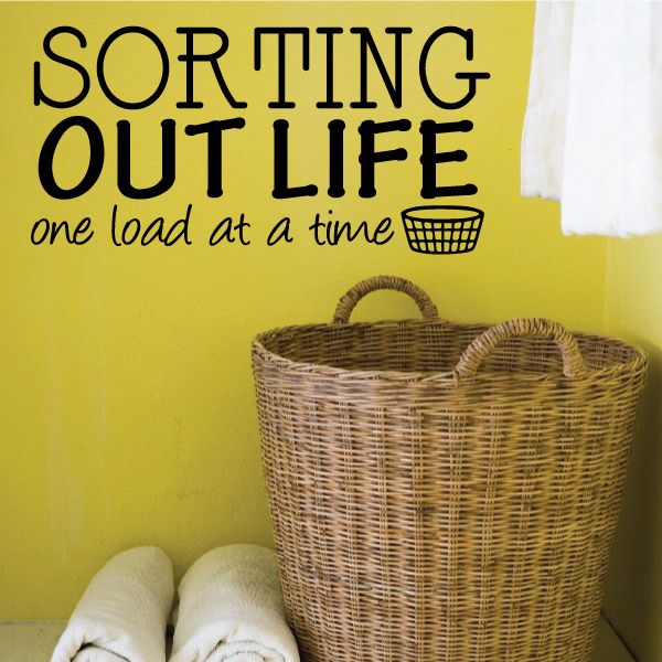 Image of Sorting Out Life One Load At Time Wall Decal