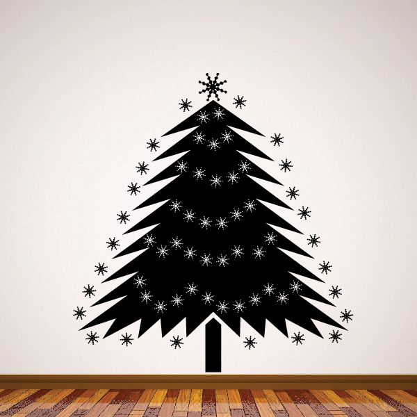 Image of Sparkly Christmas Tree Decal