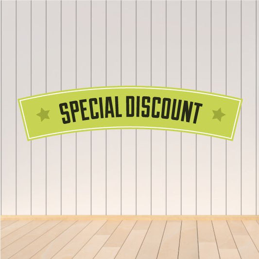 Image of Special Discount Retail Discount Sign Wall Decal - Vinyl Decal - Car Decal - Idcolor023