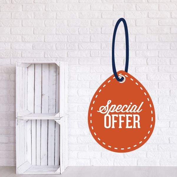 Image of Special Offer Retail Discount Sign Wall Decal - Vinyl Decal - Car Decal - Idcolor048