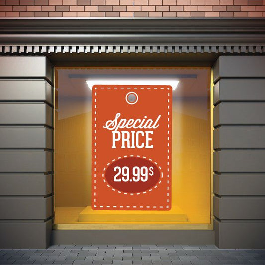 Image of Special Price $29.99 Retail Discount Sign Wall Decal - Vinyl Decal - Car Decal - Idcolor053