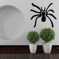 Spider with pincers wall decal, black silhouette with thin legs