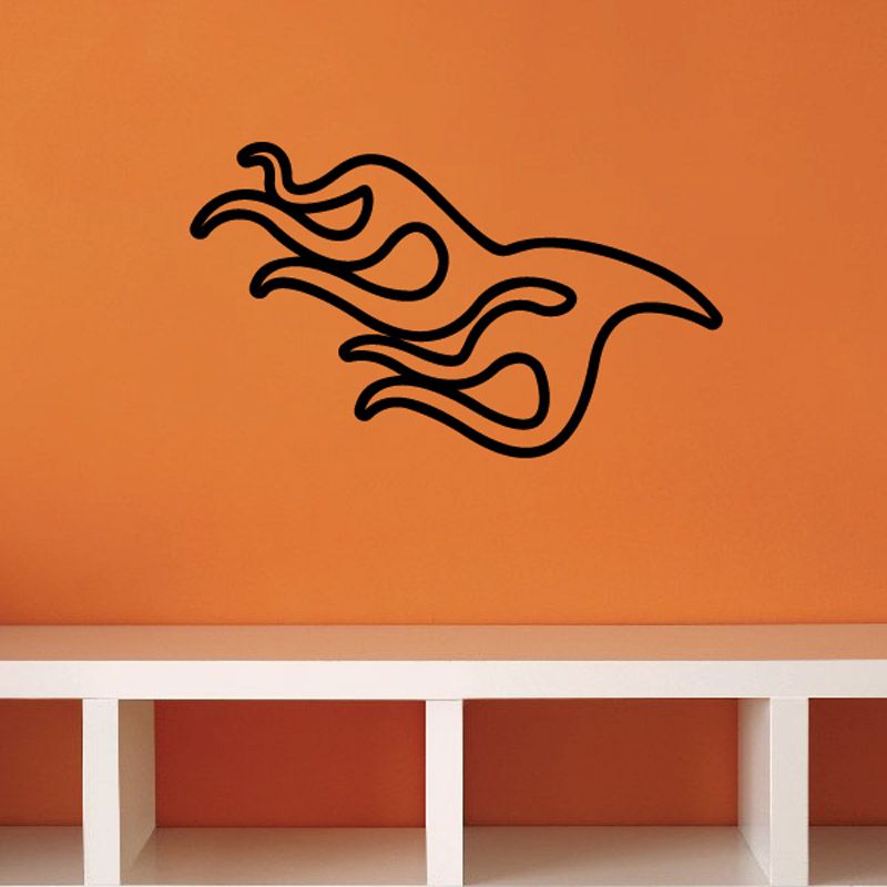 Image of Spike Ghost Flames Car Decal - Vinyl Decal - Wall Decal - CF289