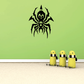 Black pointed spider decal with spiked legs