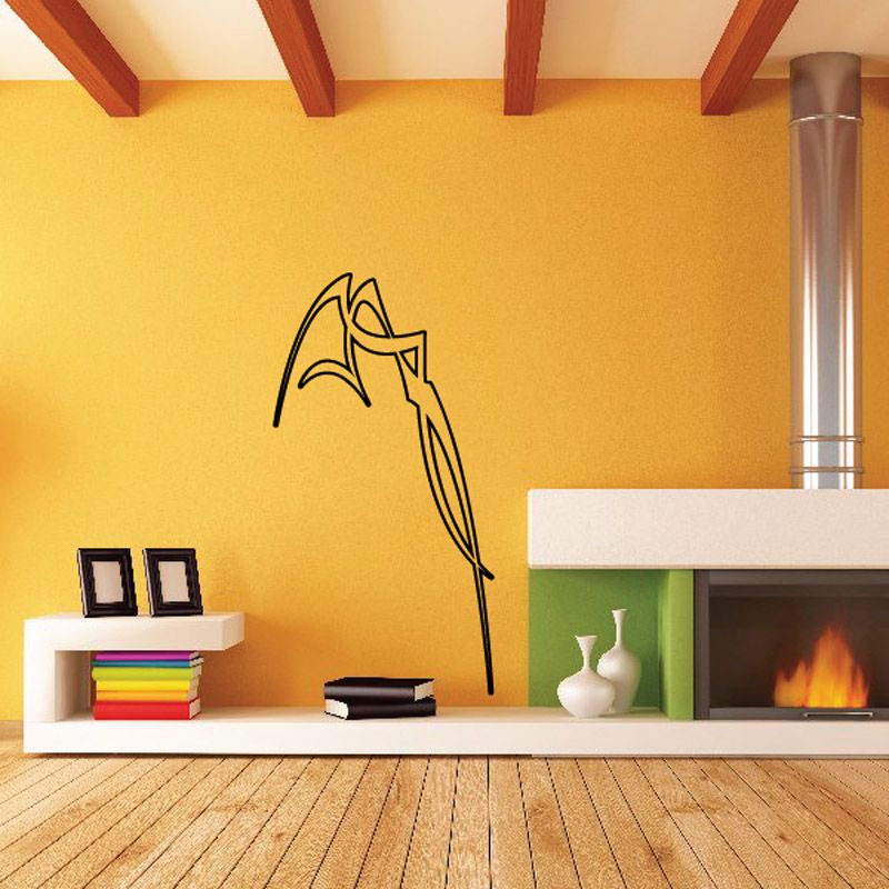 Image of Spike Twisted Ghost Flames Car Decal - Vinyl Decal - Wall Decal - CF339