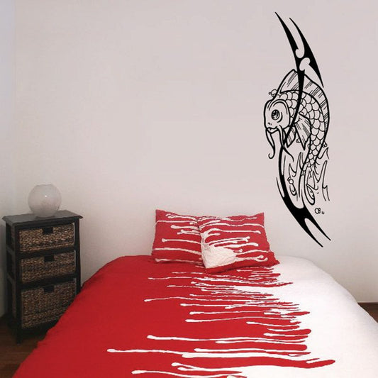 Image of Spikes and Koi Fish Decal