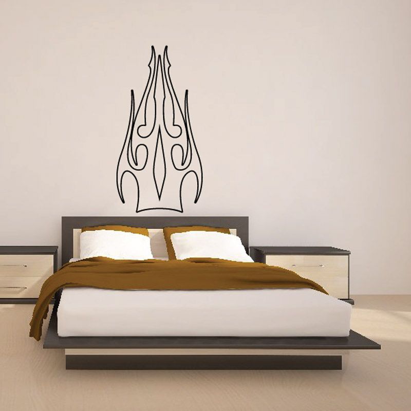 Image of Spikes Ghost Flames Car Decal - Vinyl Decal - Wall Decal - CF054