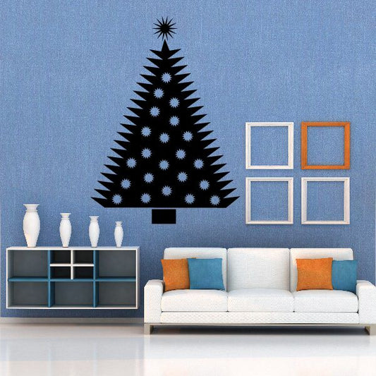 Image of Spikey Christmas Tree Decal