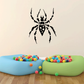 Black spiky spider decal with detailed body and extended legs